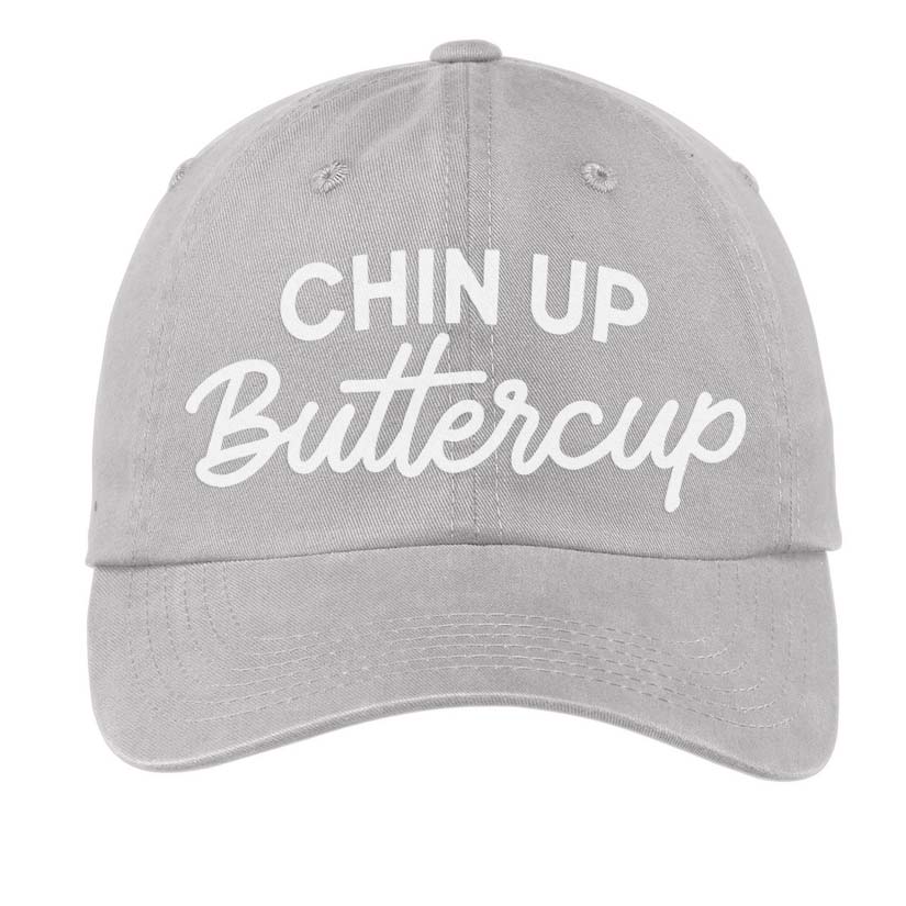 Chin Up Buttercup Baseball Cap – Frankie Jean