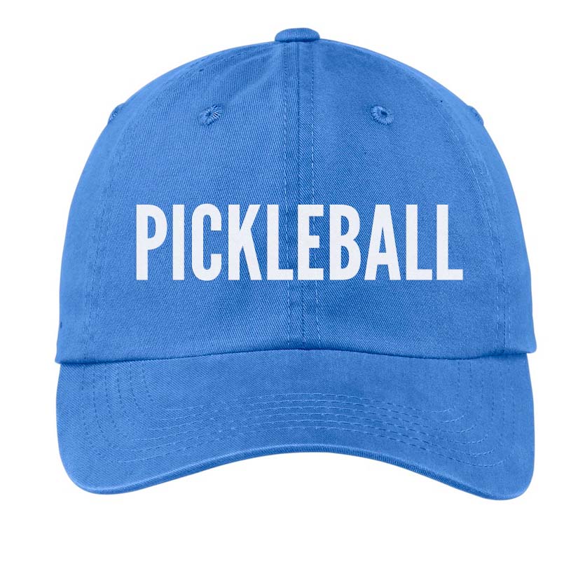 Pickleball Baseball Cap Bright Blue