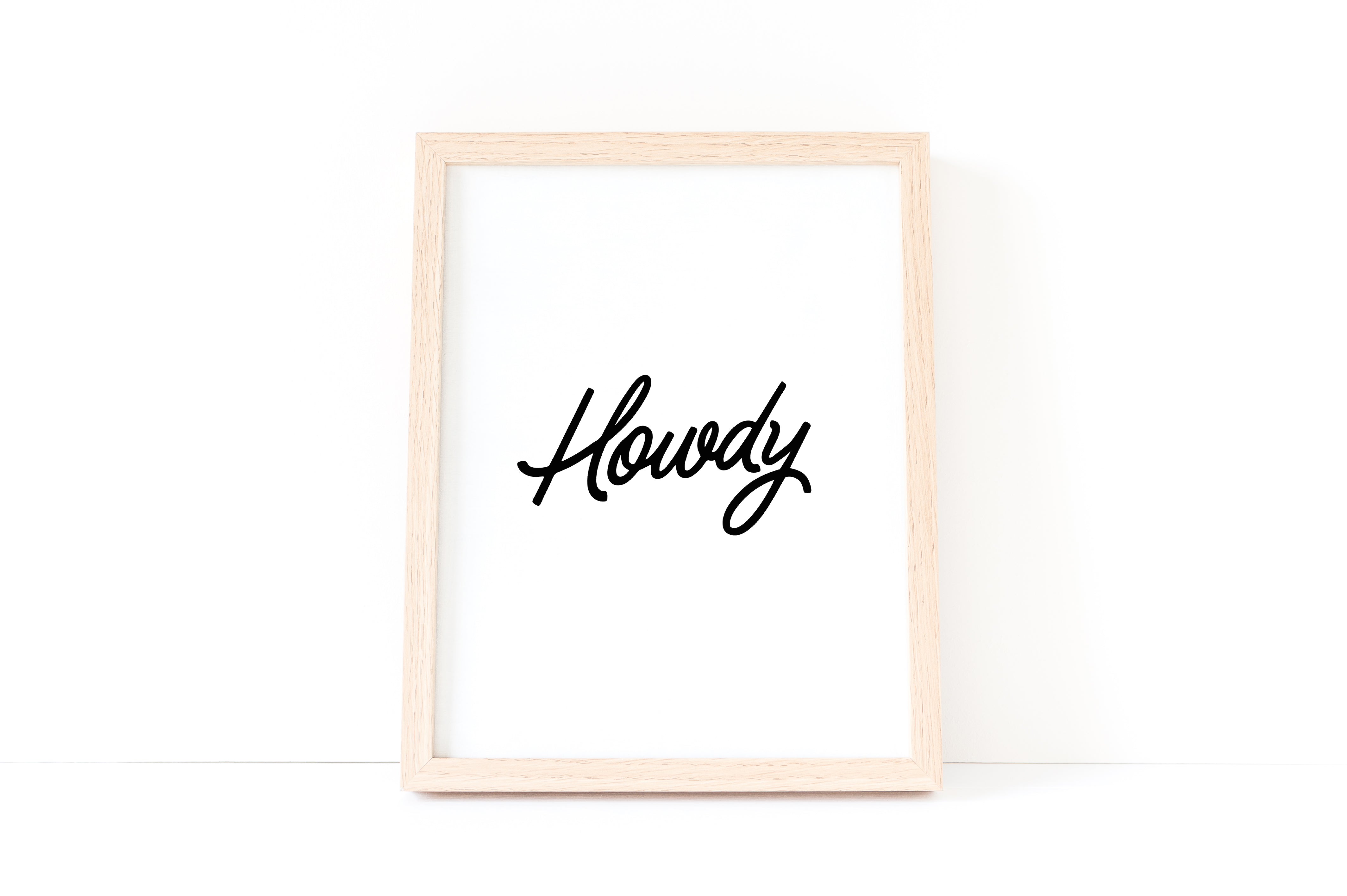 Howdy Y'all Cursive Small Canvas Flag – Frankie Jean