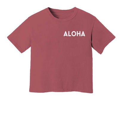 Aloha Washed Crop Tee