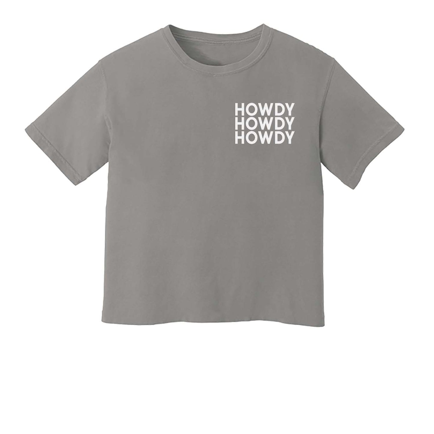 Howdy Howdy Howdy Washed Crop Tee