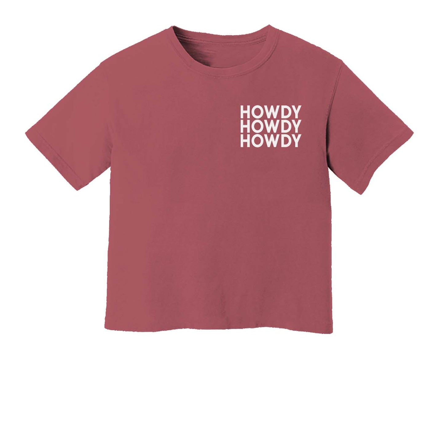 Howdy Howdy Howdy Washed Crop Tee