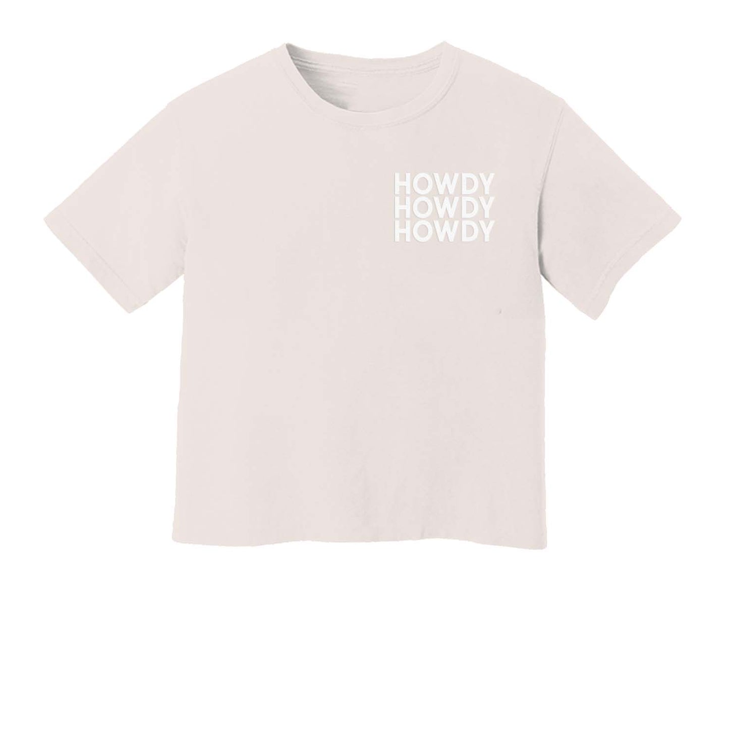 Howdy Howdy Howdy Washed Crop Tee