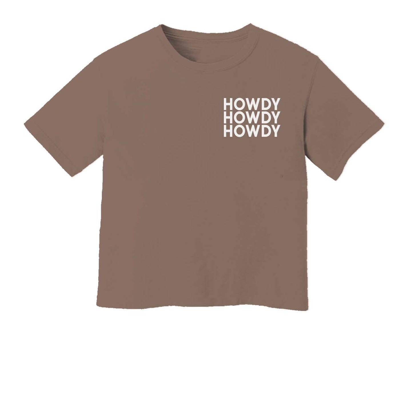 Howdy Howdy Howdy Washed Crop Tee