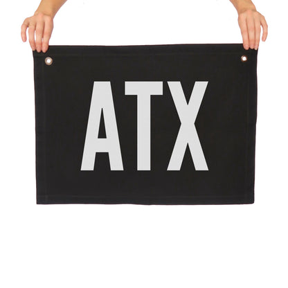 ATX Large Canvas Flag