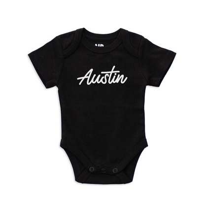 Austin Cursive Onesie