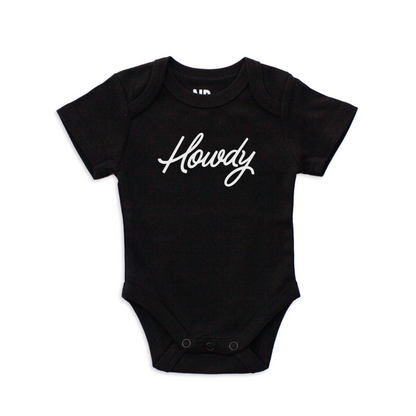 Howdy Cursive Onesie