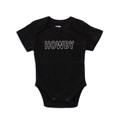 Howdy Outline Onesie