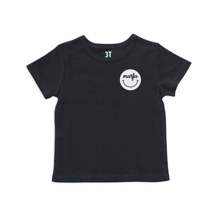 Marfa Cursive Smile Kids Tee