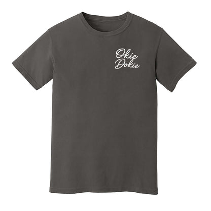 Okie Dokie Cursive Washed Tee