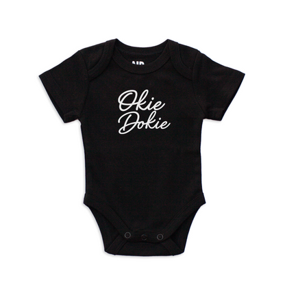 Okie Dokie Cursive Onesie