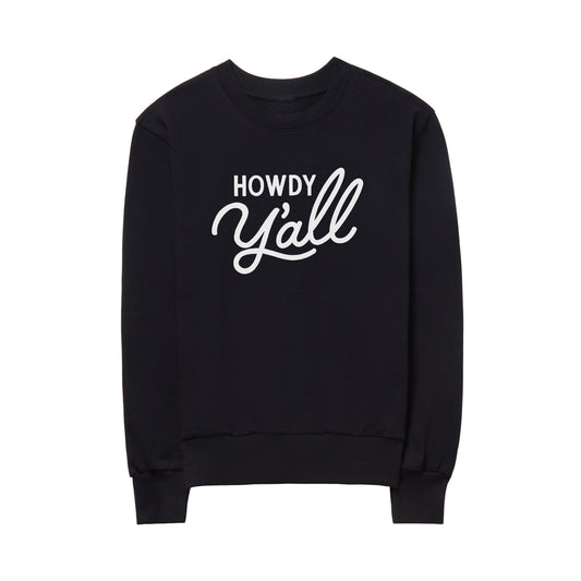 Howdy Y'all Cursive Lightweight Terry Sweatshirt