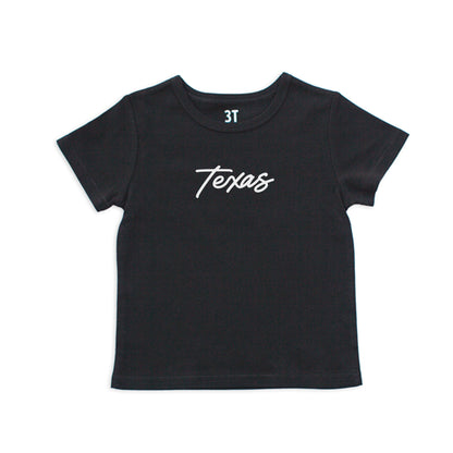 Texas Cursive Kids Tee