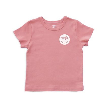 Marfa Cursive Smile Kids Tee