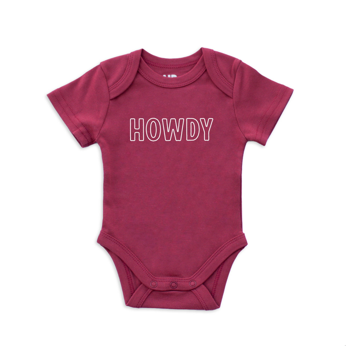 Howdy Outline Onesie