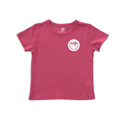 Marfa Cursive Smile Kids Tee