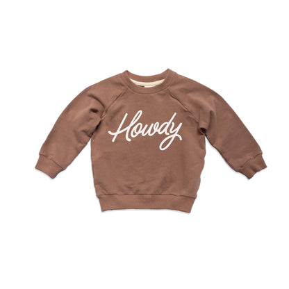 Howdy Cursive Kids Sweatshirt