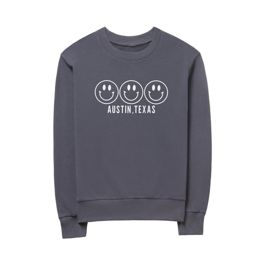 Smile Austin Texas Lightweight Terry Sweatshirt