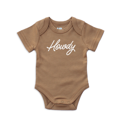 Howdy Cursive Onesie