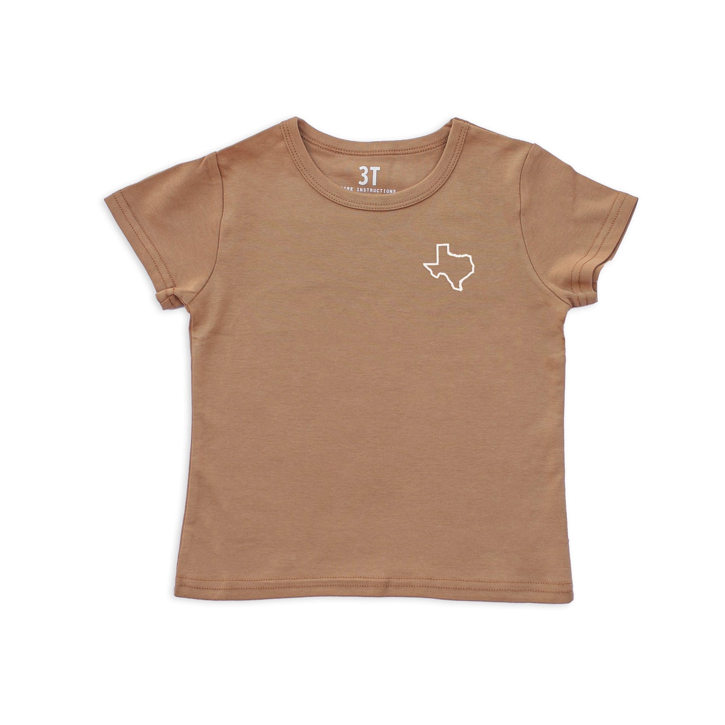 Texas State Outline Kids Tee