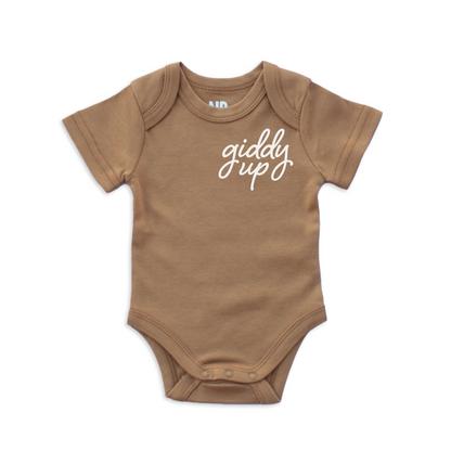 Giddy Up Stacked Onesie