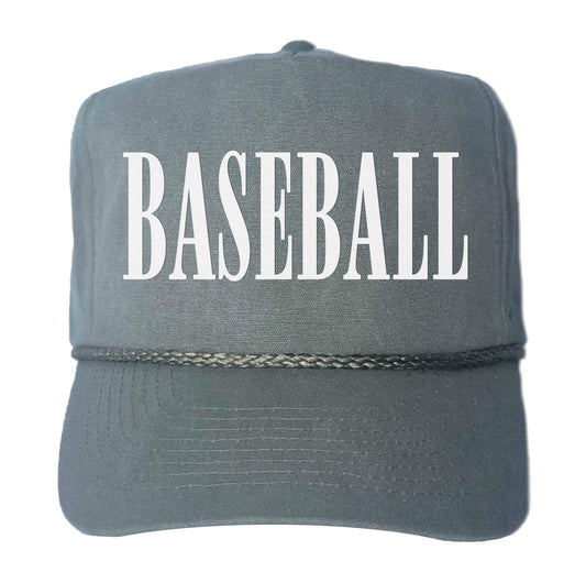 Baseball Western Canvas Trucker