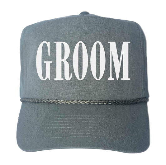 Groom Western Canvas Trucker