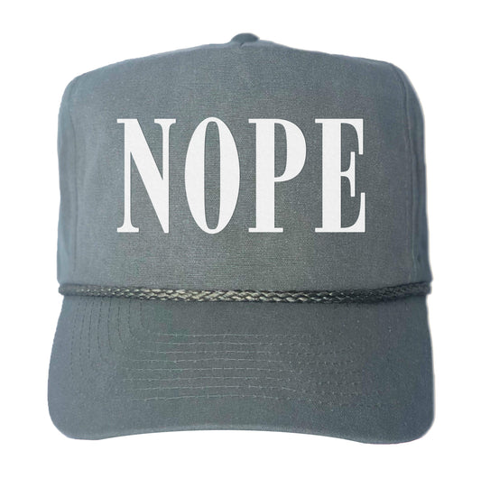 Nope Western Canvas Trucker