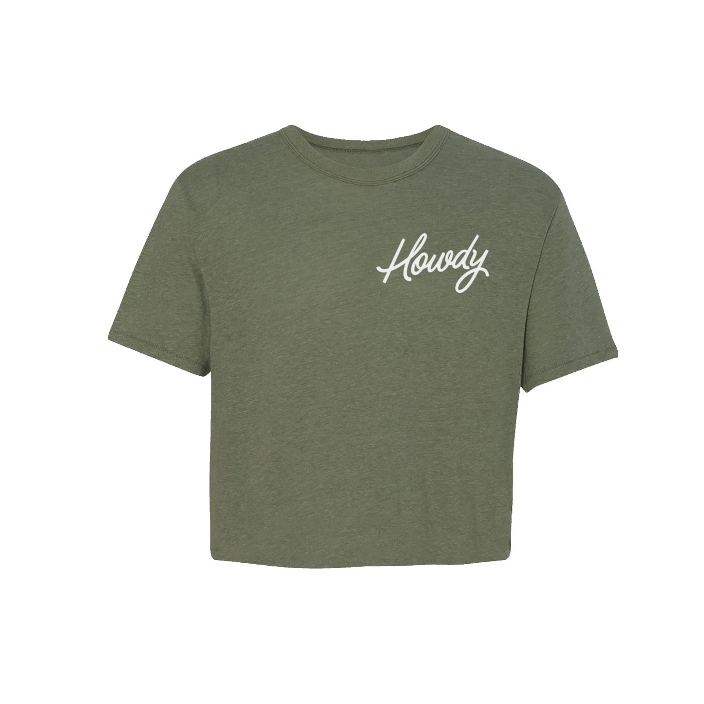 Howdy Cursive Soft Crop Tee