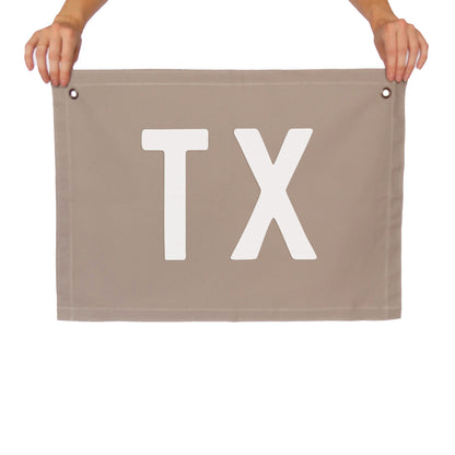 TX Large Canvas Flag