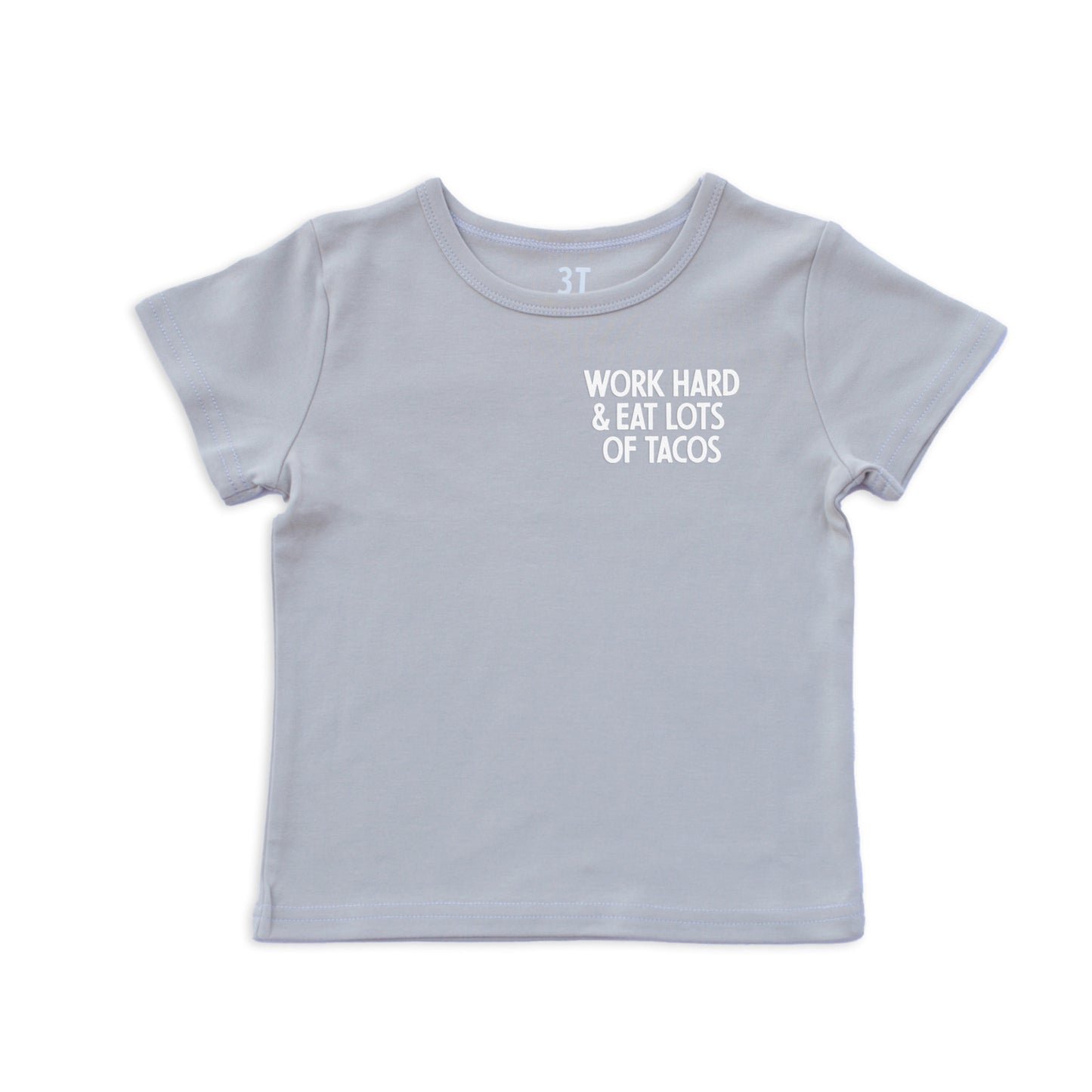 Work Hard & Eat Tacos Kids Tee