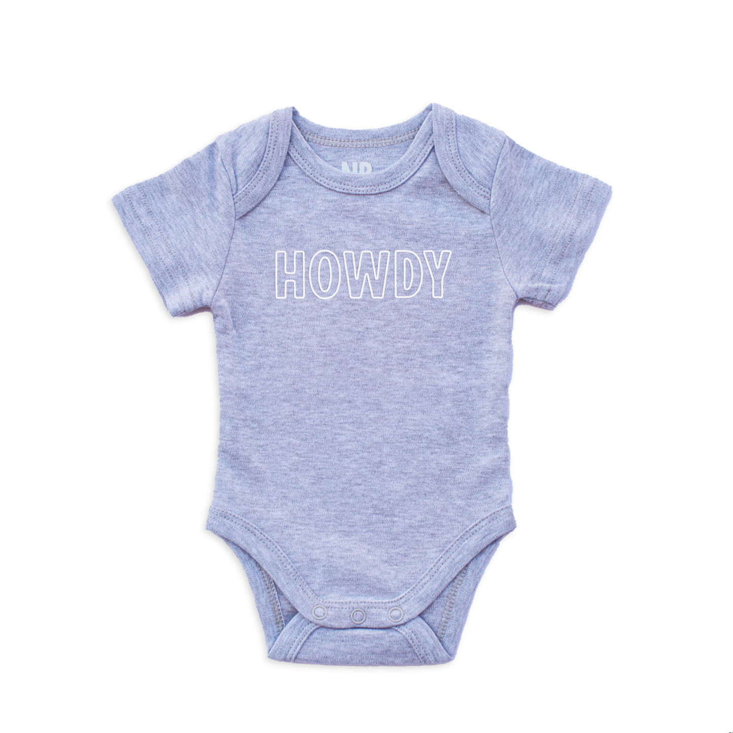 Howdy Outline Onesie