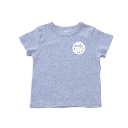 Marfa Cursive Smile Kids Tee