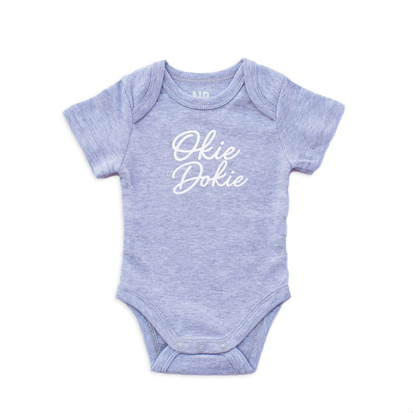 Okie Dokie Cursive Onesie