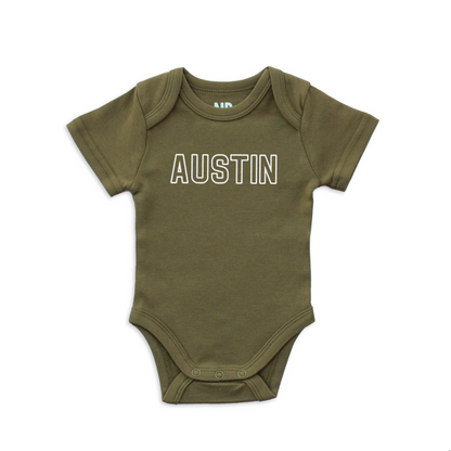 Austin Outline Onesie