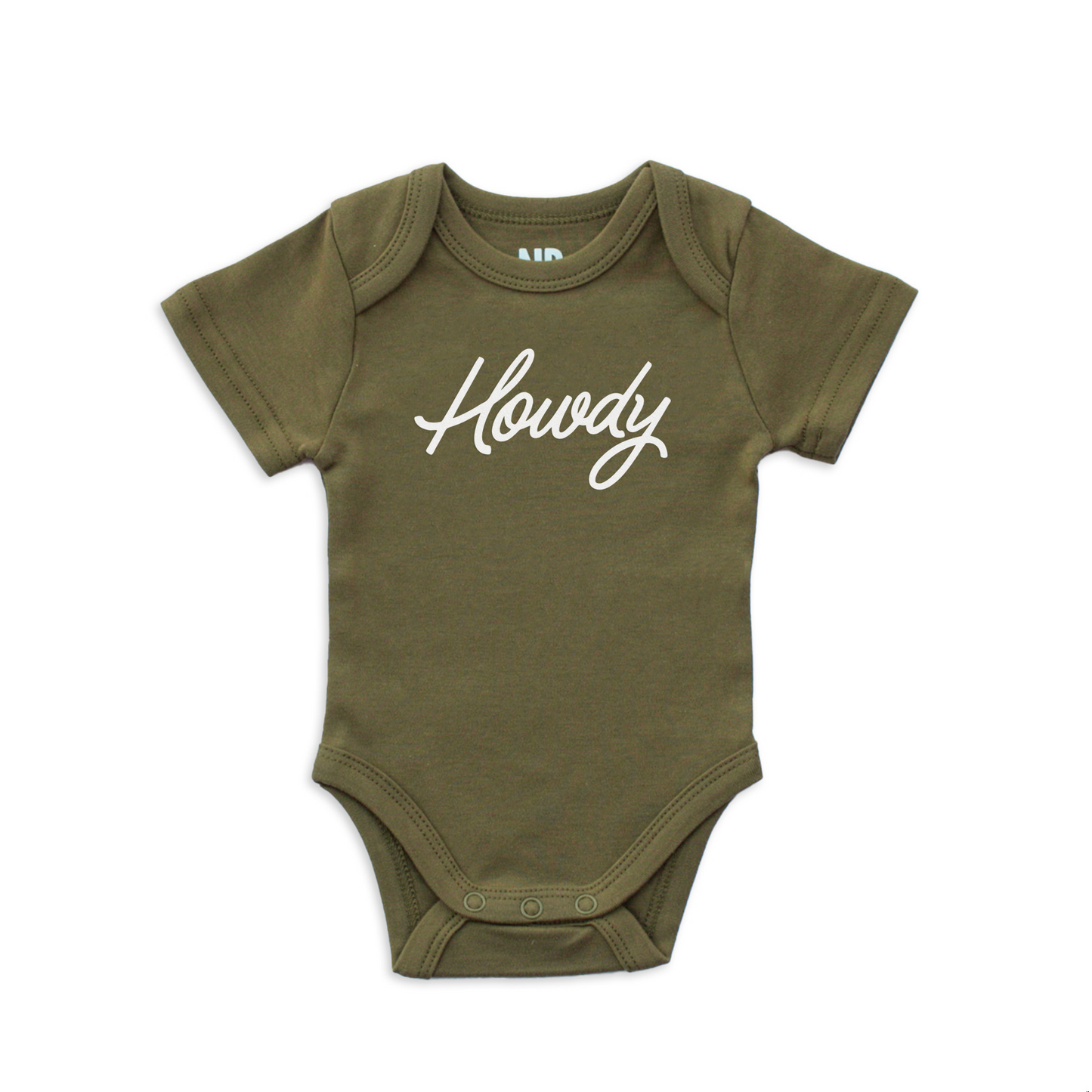 Howdy Cursive Onesie