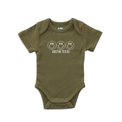 Smile Austin Texas Onesie