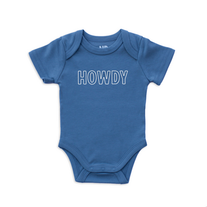 Howdy Outline Onesie