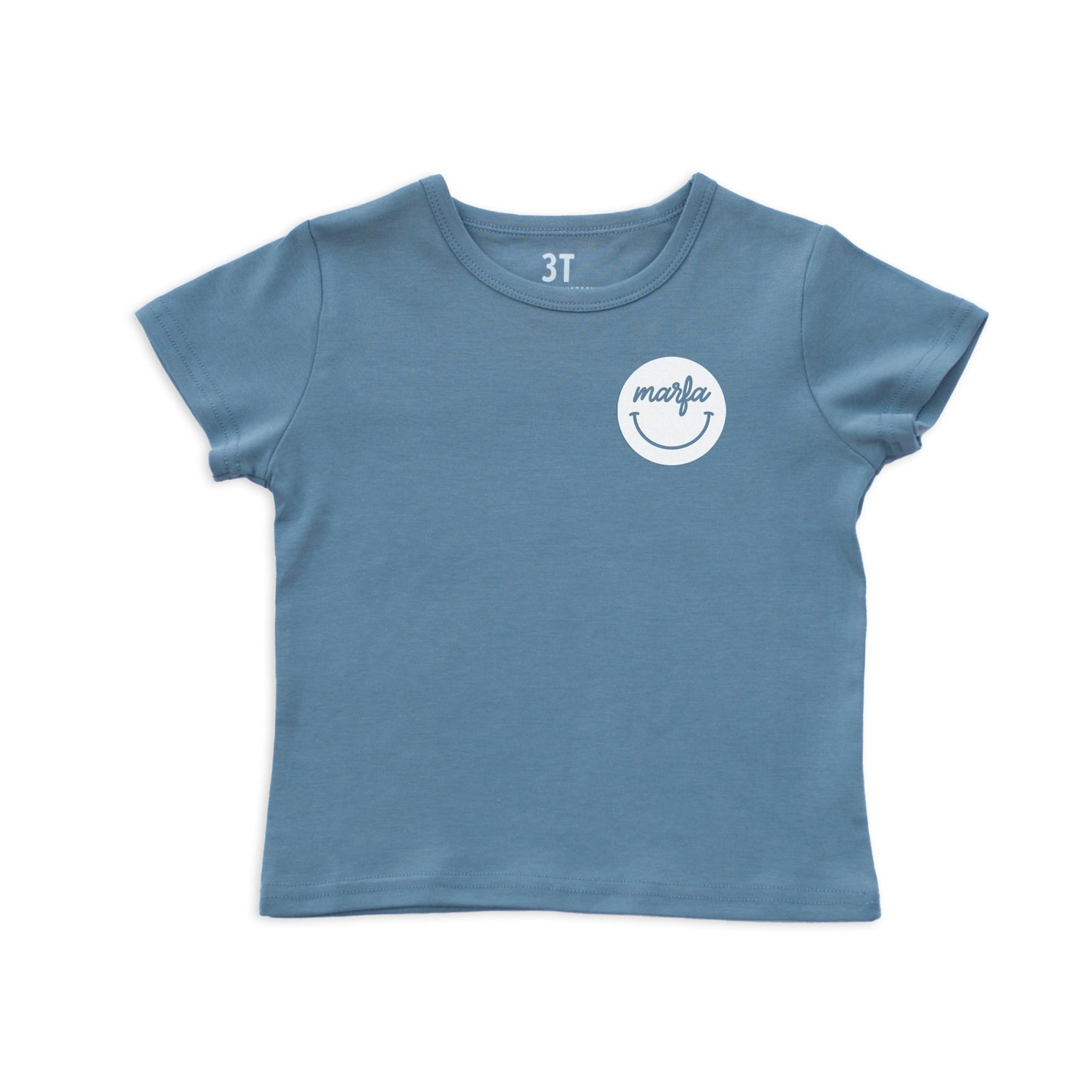 Marfa Cursive Smile Kids Tee