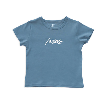 Texas Cursive Kids Tee