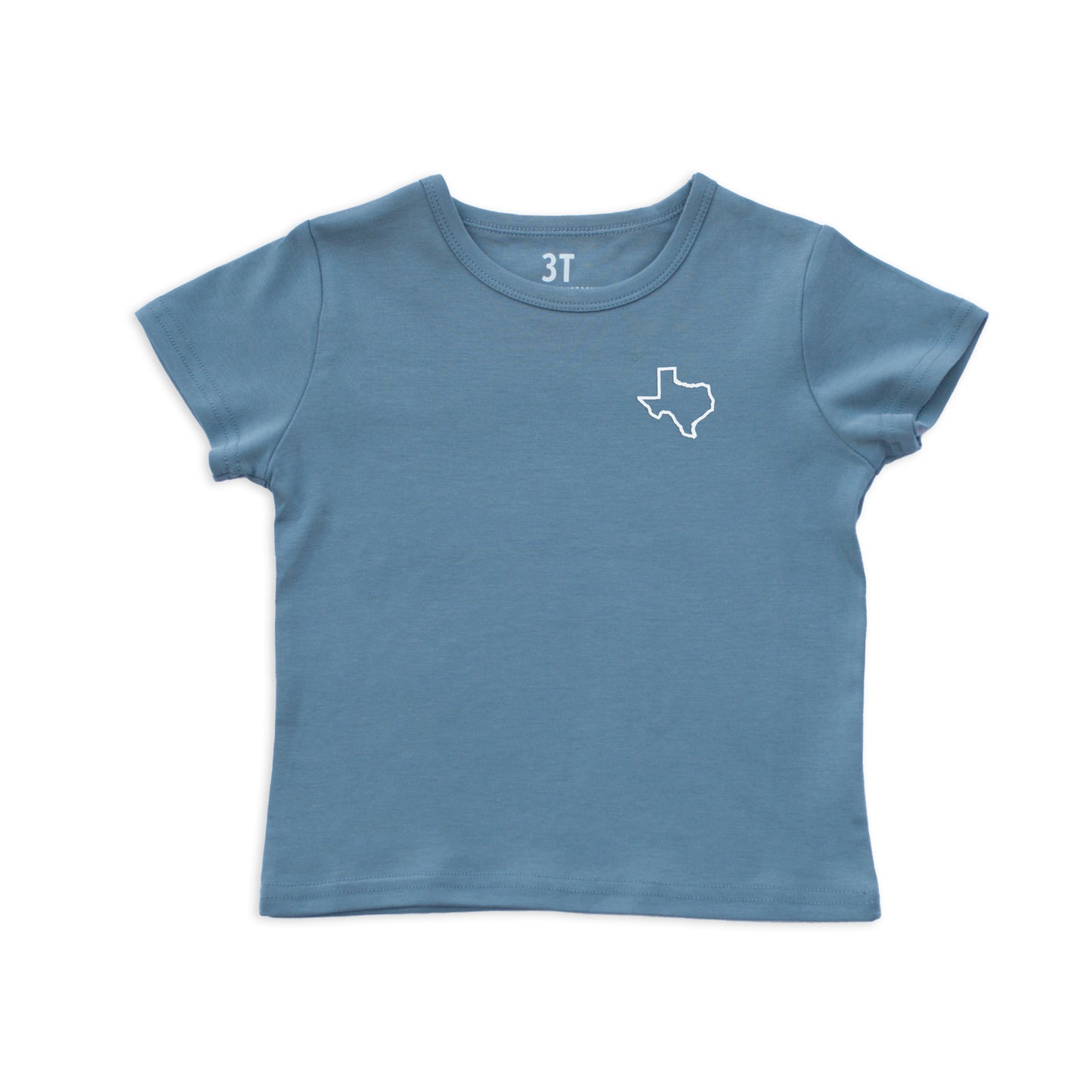 Texas State Outline Kids Tee