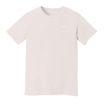 Aloha Cursive Smiley Face Washed Tee