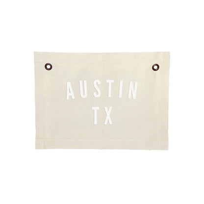 Austin Texas Small Canvas Flag