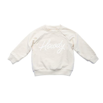 Howdy Cursive Kids Sweatshirt