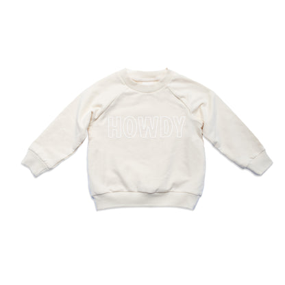 Howdy Outline Kids Sweatshirt