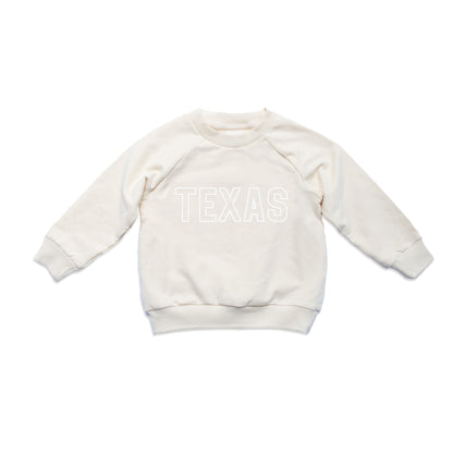 Texas Outline Kids Sweatshirt