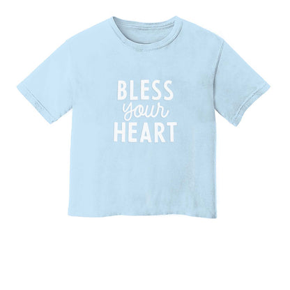 Bless Your Heart Washed Crop Tee