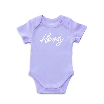 Howdy Cursive Onesie