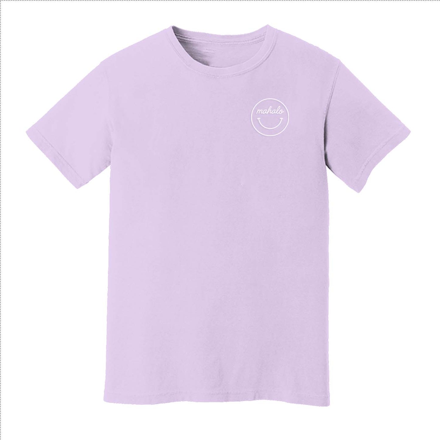 Mahalo Smiley Face Washed Tee