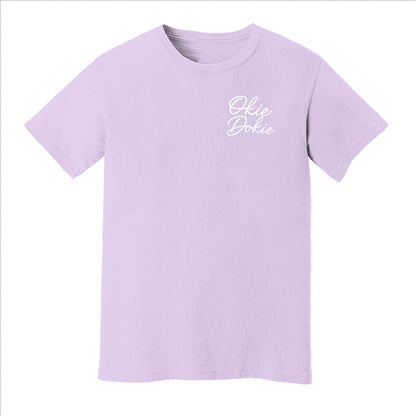 Okie Dokie Cursive Washed Tee